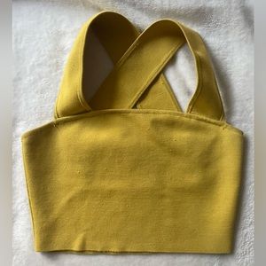 Aritzia Sculpt Knit Square Neck Crop Top